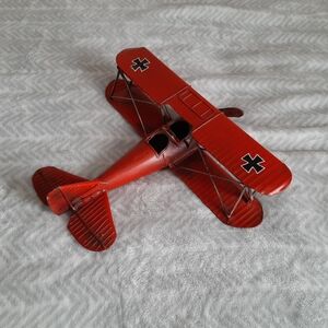Red Vintage Model Airplane